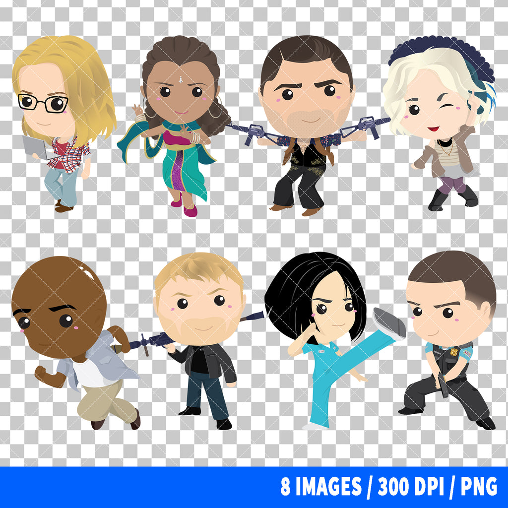 Sense8 Clipart PNG Bundle