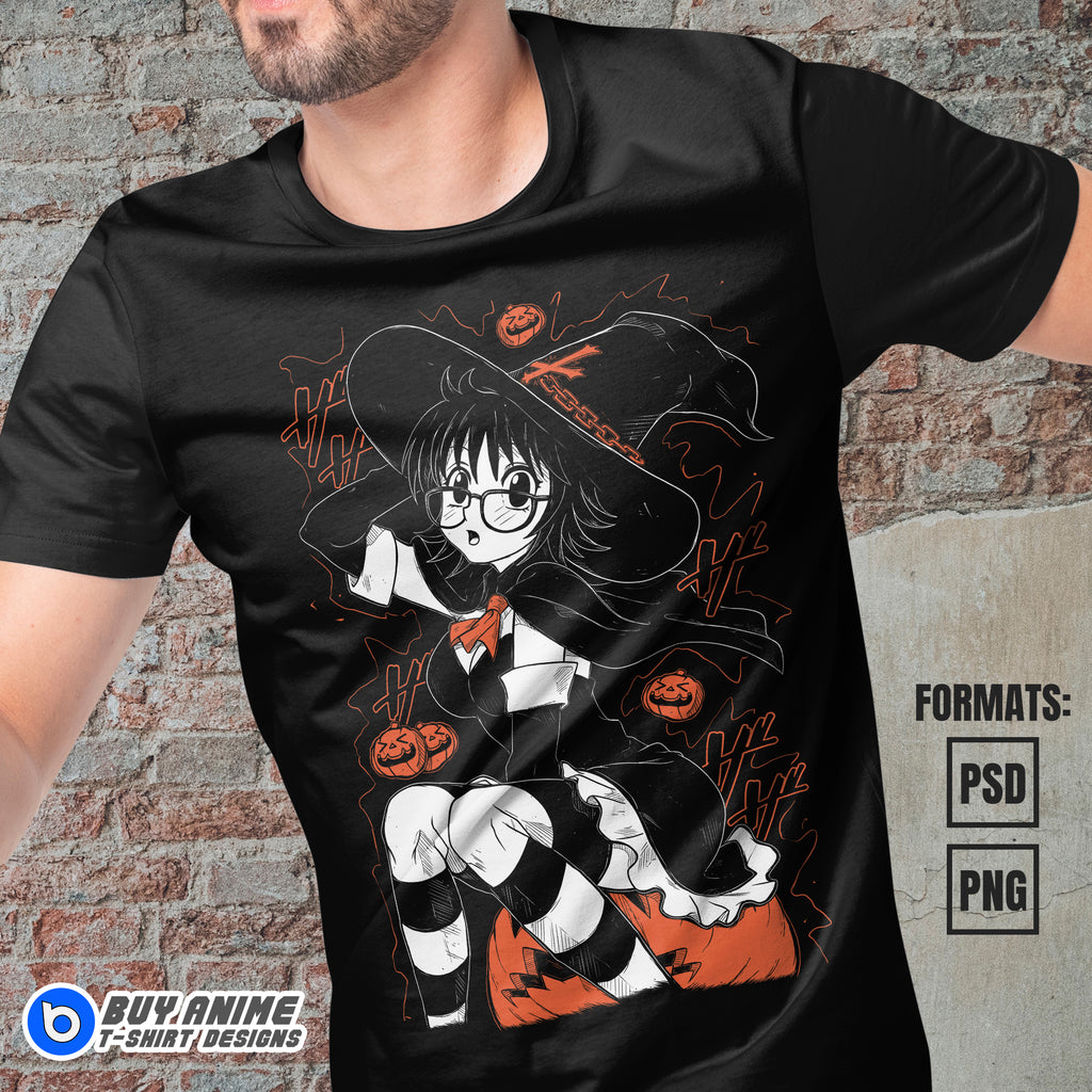 Shizuku Halloween Hunter x Hunter Anime Vector T-shirt Design Template