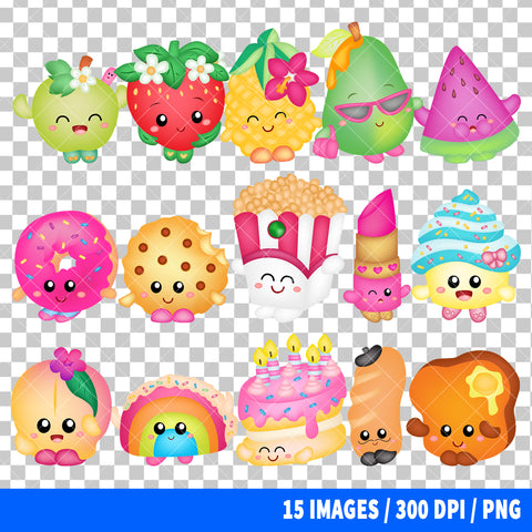 Shopkins Clipart PNG Bundle