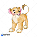 Simba The Lion King Watercolor Clipart PNG Hand Drawn Illustration #2