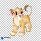Simba The Lion King Watercolor Clipart PNG Hand Drawn Illustration #2