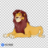 Simba The Lion King Watercolor Clipart PNG Hand Drawn Illustration #3
