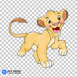 Simba The Lion King Watercolor Clipart PNG Hand Drawn Illustration #4