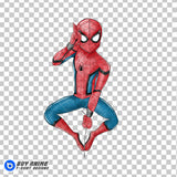 Spider Man Watercolor Clipart PNG Hand Drawn Illustration #3