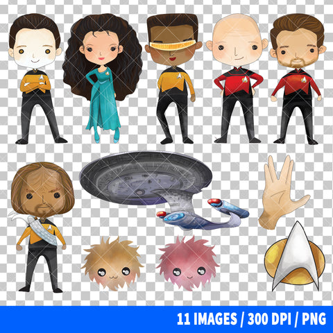 Star Trek Clipart PNG Bundle