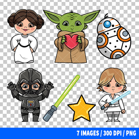 Star Wars Clipart PNG Bundle #2