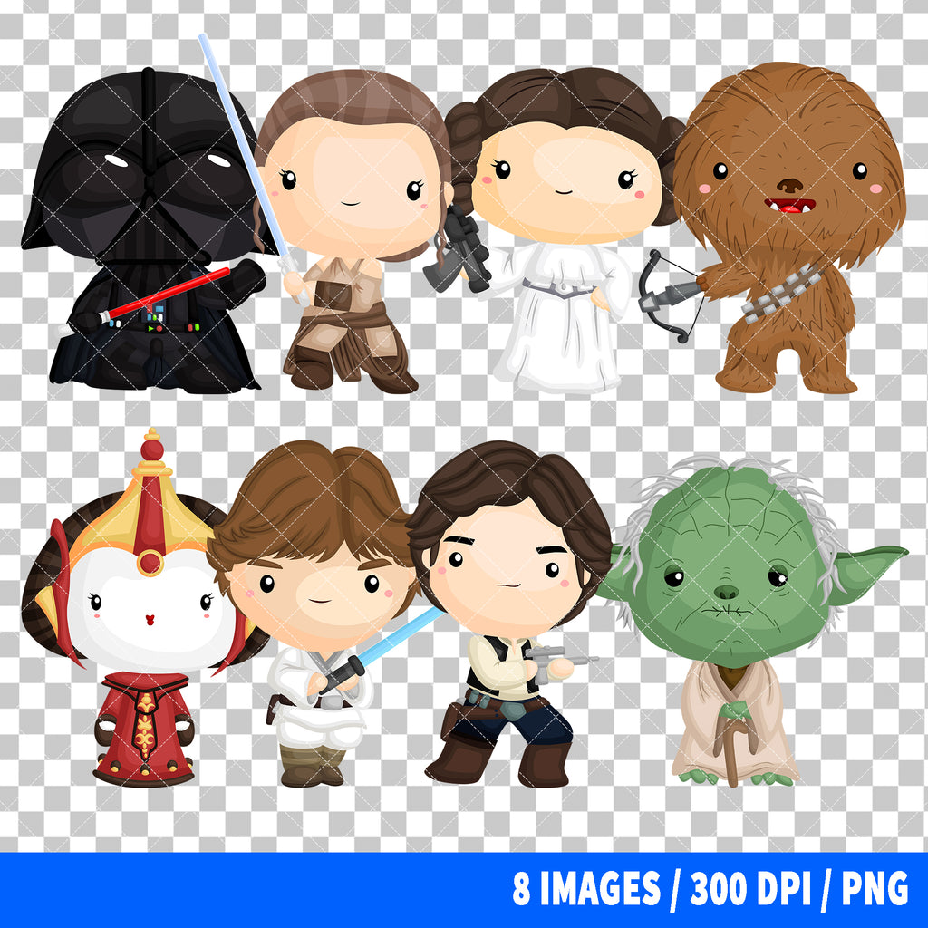Star Wars Clipart PNG Bundle