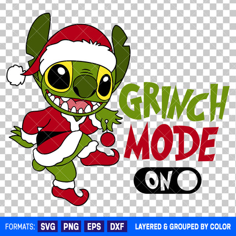 Stitch Christmas SVG Cut File for Cricut and Silhouette