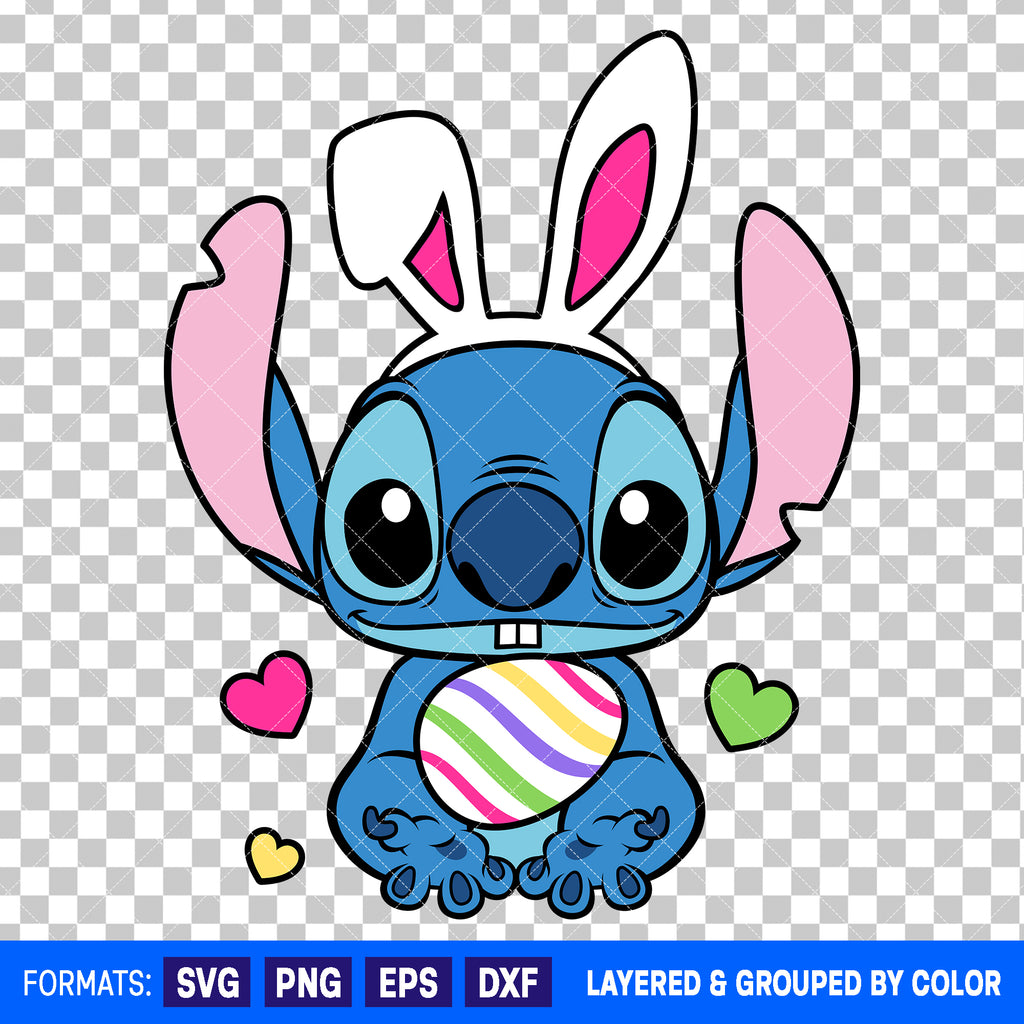 Stitch Easter SVG Cut File for Cricut and Silhouette #5