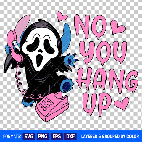 Stitch x Scream Horror Halloween SVG Cut File for Cricut and Silhouette