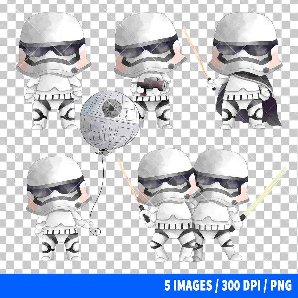 Stormtrooper Star Wars Clipart PNG Bundle