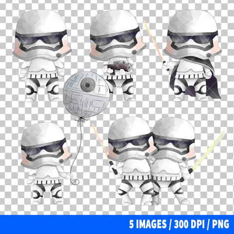 Stormtrooper Star Wars Clipart PNG Bundle