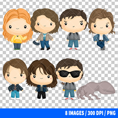 Stranger Things Clipart PNG Bundle #2