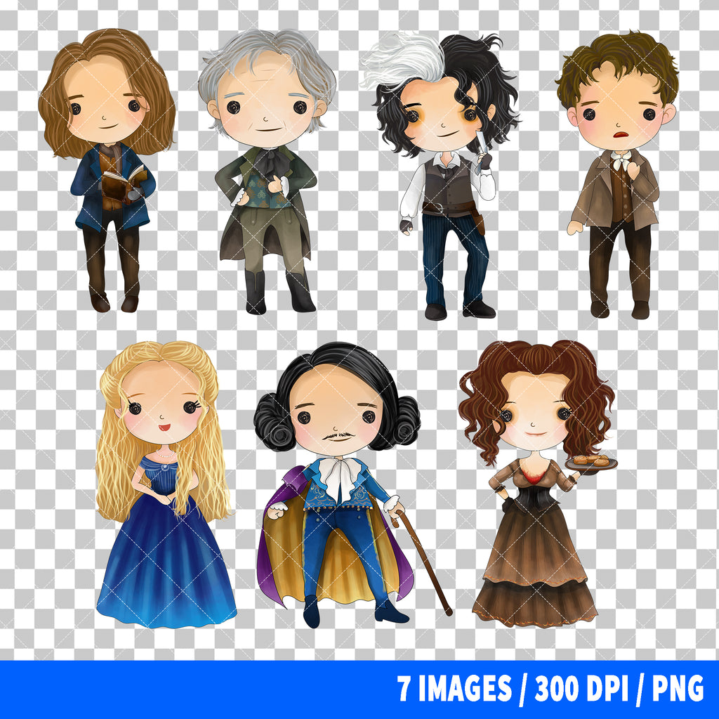 Sweeney Todd Clipart PNG Bundle