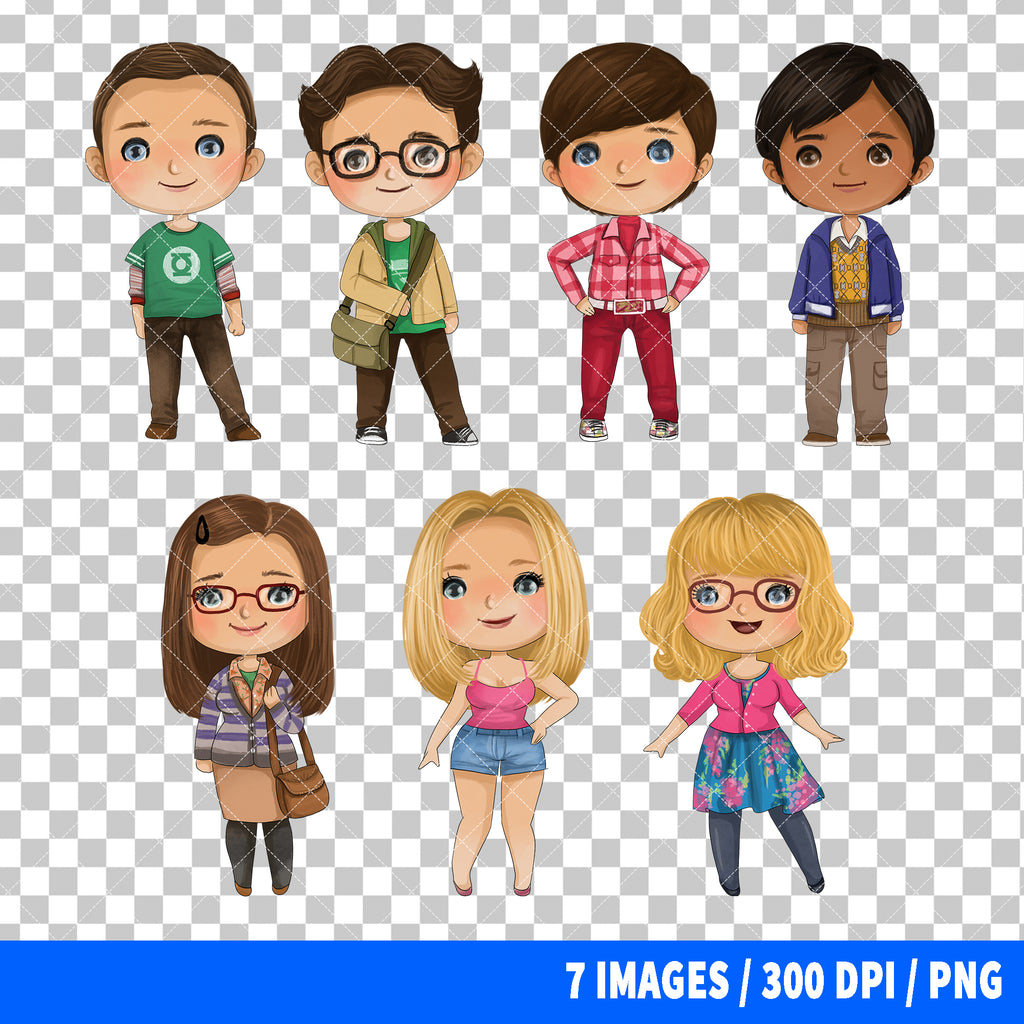 The Big Bang Theory Clipart PNG Bundle