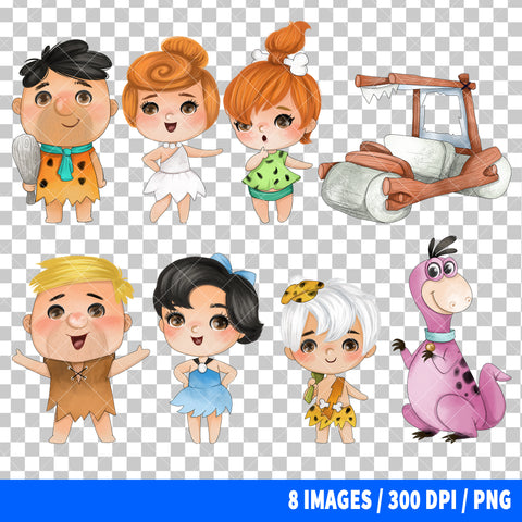 The Flintstones Clipart PNG Bundle #2
