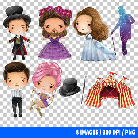 The Greatest Showman Clipart PNG Bundle