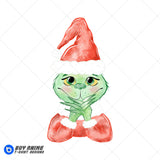 The Grinch Watercolor Clipart PNG Hand Drawn Illustration #3