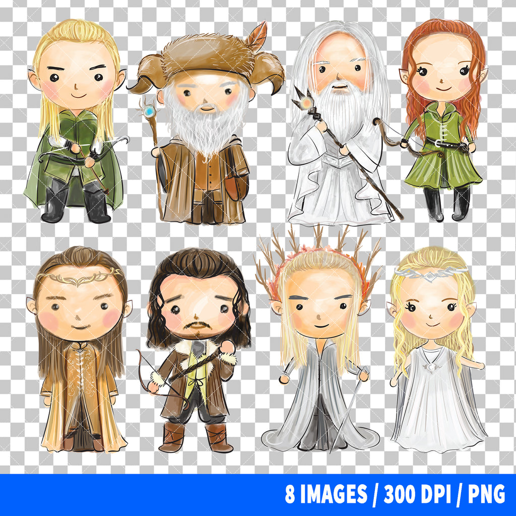 The Hobbit Clipart PNG Bundle #2