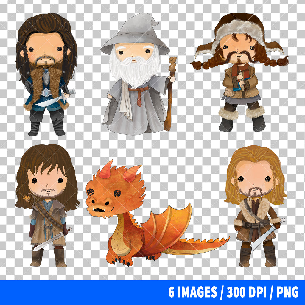 The Hobbit Clipart PNG Bundle