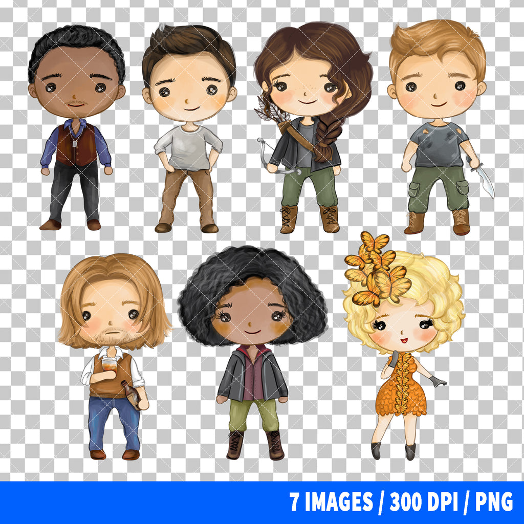 The Hunger Games Clipart PNG Bundle