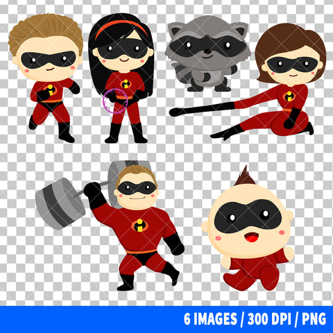 The Incredibles Clipart PNG Bundle #2