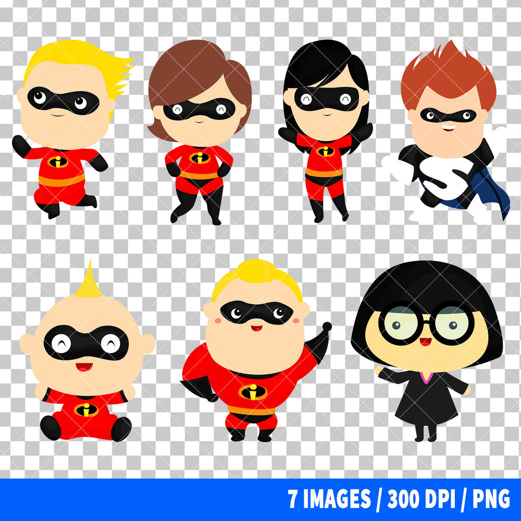 The Incredibles Clipart PNG Bundle