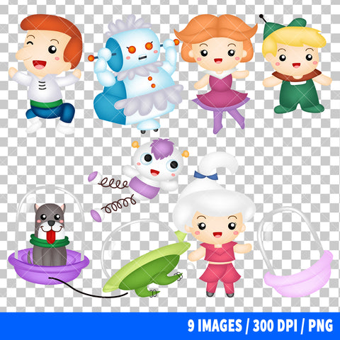 The Jetsons Clipart PNG Bundle