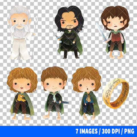 The Lord Of The Rings Clipart PNG Bundle
