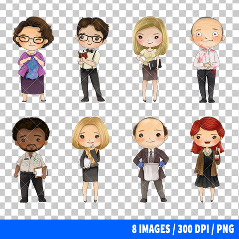 The Office Clipart PNG Bundle #2