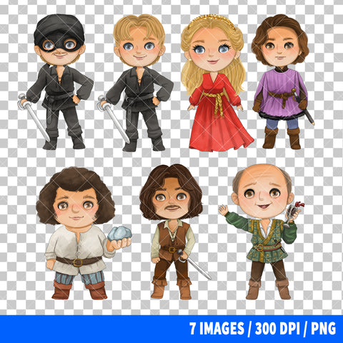 The Princess Bride Clipart PNG Bundle