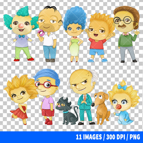 The Simpsons Clipart PNG Bundle #2