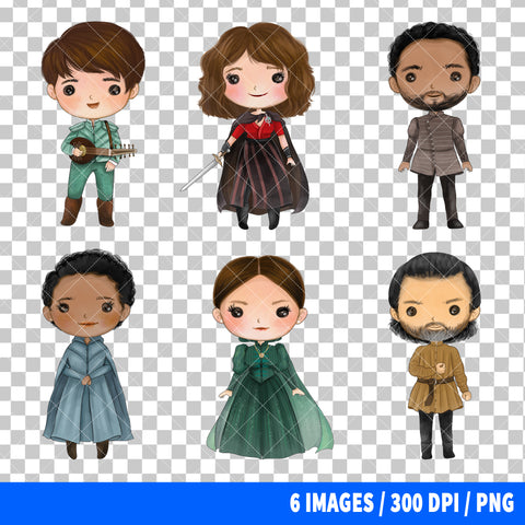The Witcher Clipart PNG Bundle #3
