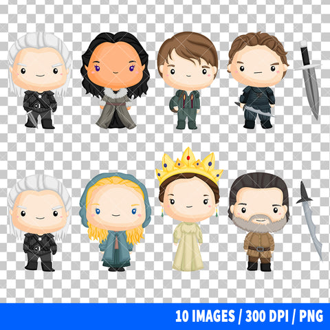 The Witcher Clipart PNG Bundle