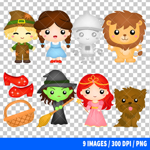 The Wizard Of Oz Clipart PNG Bundle