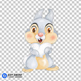 Thumper Bambi Watercolor Clipart PNG Hand Drawn Illustration