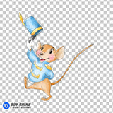 Timothy Q Mouse Dumbo Watercolor Clipart PNG Hand Drawn Illustration #2