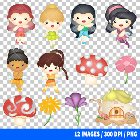 Tinker Bell Clipart PNG Bundle