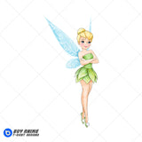 Tinker Bell Watercolor Clipart PNG Hand Drawn Illustration #2