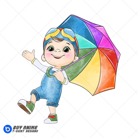 Tomtom Cocomelon Watercolor Clipart PNG Hand Drawn Illustration
