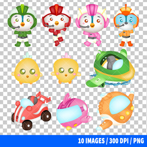 Top Wing Clipart PNG Bundle