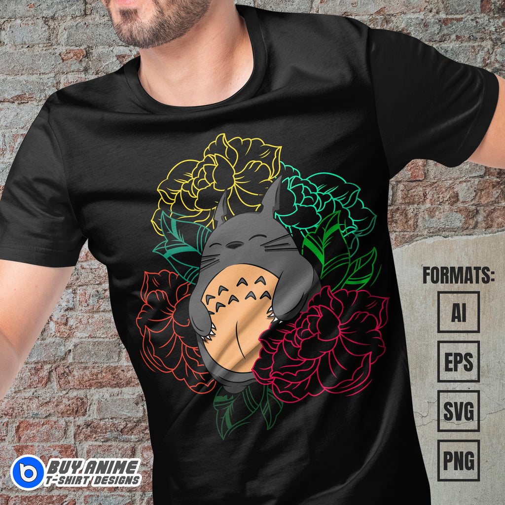 My Neighbor Totoro Vector T-shirt Design Template