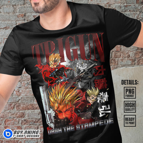 Trigun Anime Bootleg T-shirt Design