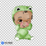 Triplets Frederick Boss Baby Watercolor Clipart PNG Hand Drawn Illustration