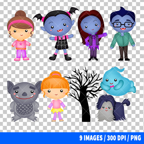 Vampirina Clipart PNG Bundle