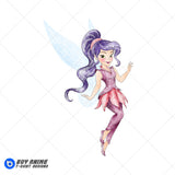 Vidia Tinker Bell Watercolor Clipart PNG Hand Drawn Illustration