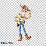 Woody Toy Story Watercolor Clipart PNG Hand Drawn Illustration