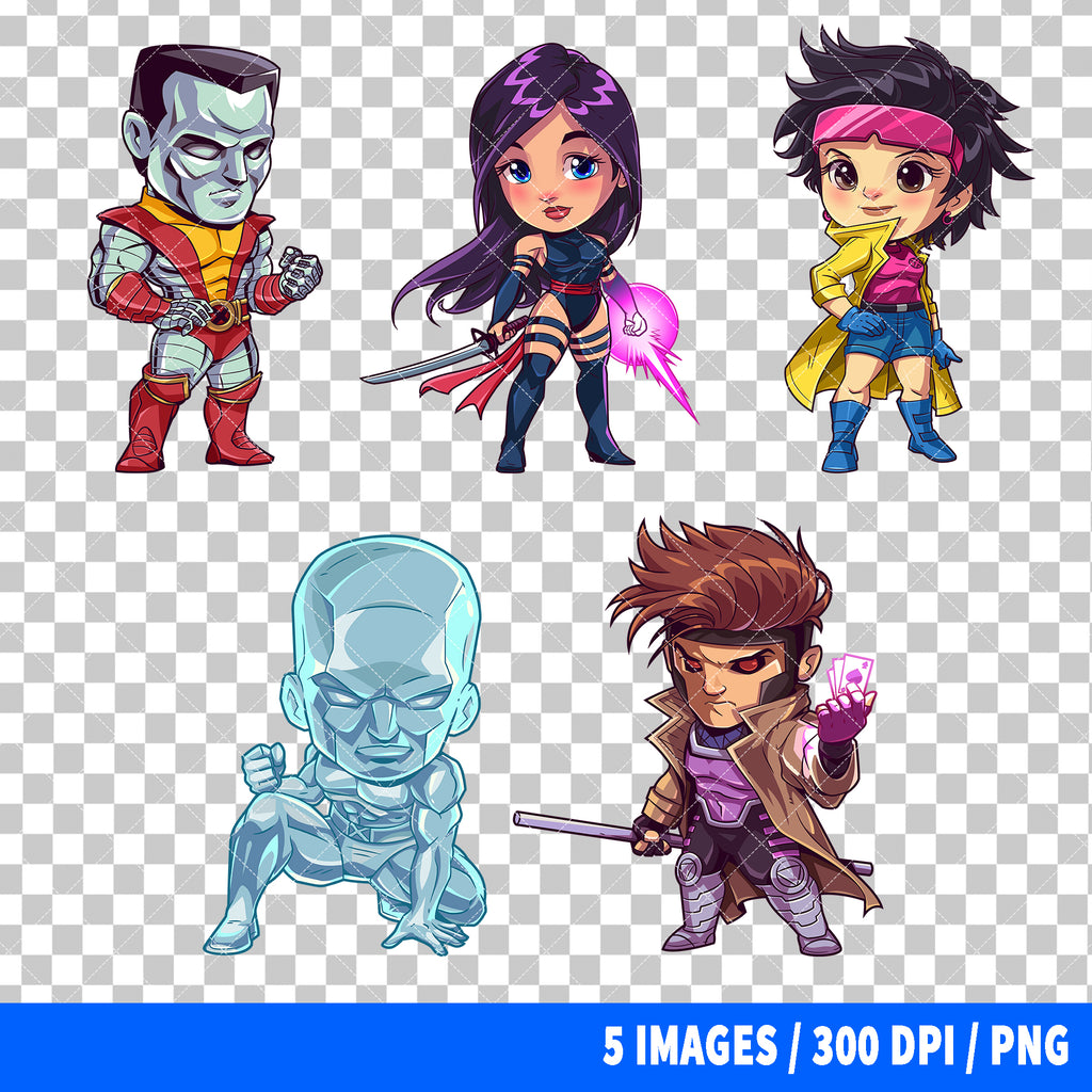 X-Men Clipart PNG Bundle #2