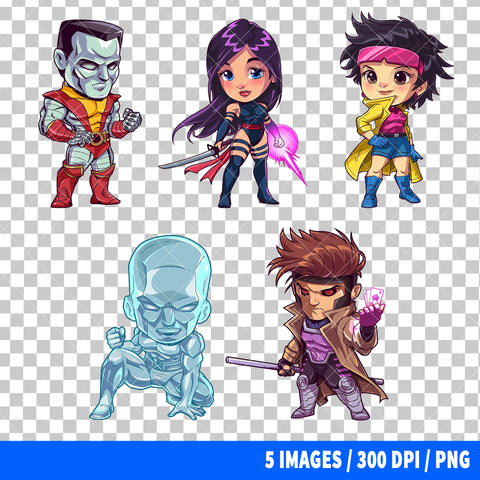 X-Men Clipart PNG Bundle #2