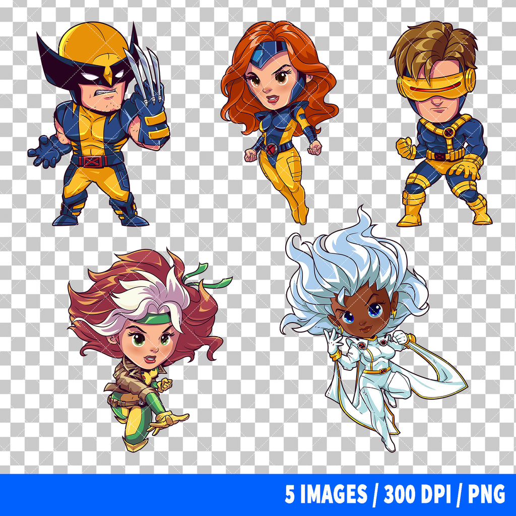 X-Men Clipart PNG Bundle #3